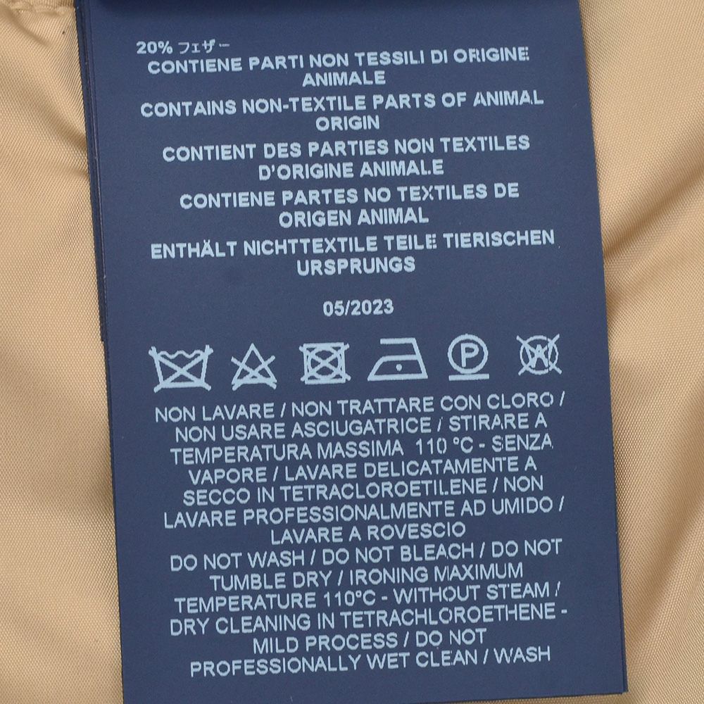 ヘルノHERNOダウンジャケットメンズPOLAR-TECHポーラテックナイロンシャモニーベージュダウンコートM-65型デザインPI0191U軽量撥水国内正規品でらでら公式ブランド