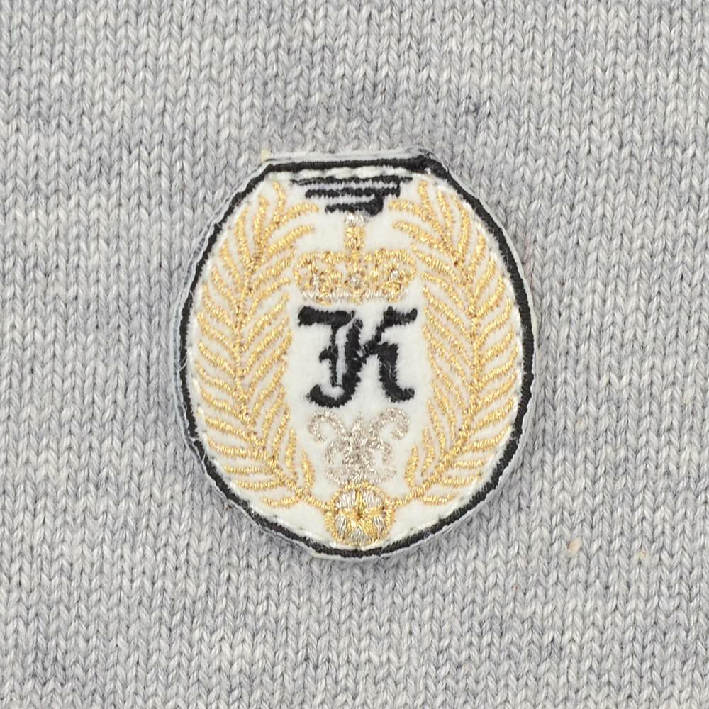 カネルKANELLモックネックニットメンズロングスリーブボナパルトBONAPARTECOLMONTANTグレー別注モデルオーガニックコットンヴィンテージリブ国内正規品でらでら公式ブランド