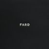 ファーロFARO横長トートバッグメンズスムースカーフレザーブラック黒マグネット開閉式ブランドロゴデザインレザーハンドル男女兼用大容量国内正規品でらでら公式ブランド