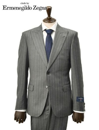 cloth by Ermenegildo Zegna エルメネジルド ゼニア ビジネススーツ メンズ 19春夏 TORFEO トロフェオ  グレーストライプ スリム 2つボタン シングル | Octet オクテット 名古屋 by林商店 | メンズ通販セレクトショップ