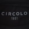 チルコロCIRCOLO1901モックネックカットソーメンズ長袖コットンジャージブラック黒カシミアタッチレギュラーフィット製品染め国内正規品でらでら公式ブランド