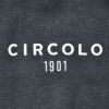 チルコロCIRCOLO1901カジュアルジャケットメンズ2BシングルコットンジャージFELPAブラックメランジ黒裏起毛製品染めスリムシルエット国内正規品でらでら公式ブランド