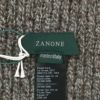 ザノーネZANONEニットマフラーリブ編みヴァージンウールZANOPモカブラウンメランジユニセックス長方形タイププレゼントギフト国内正規品でらでら公式ブランド