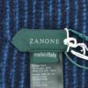 ザノーネZANONEニットマフラーリブ編みヴァージンウールSCIARPAブルーユニセックス長方形タイププレゼントギフト国内正規品でらでら公式ブランド