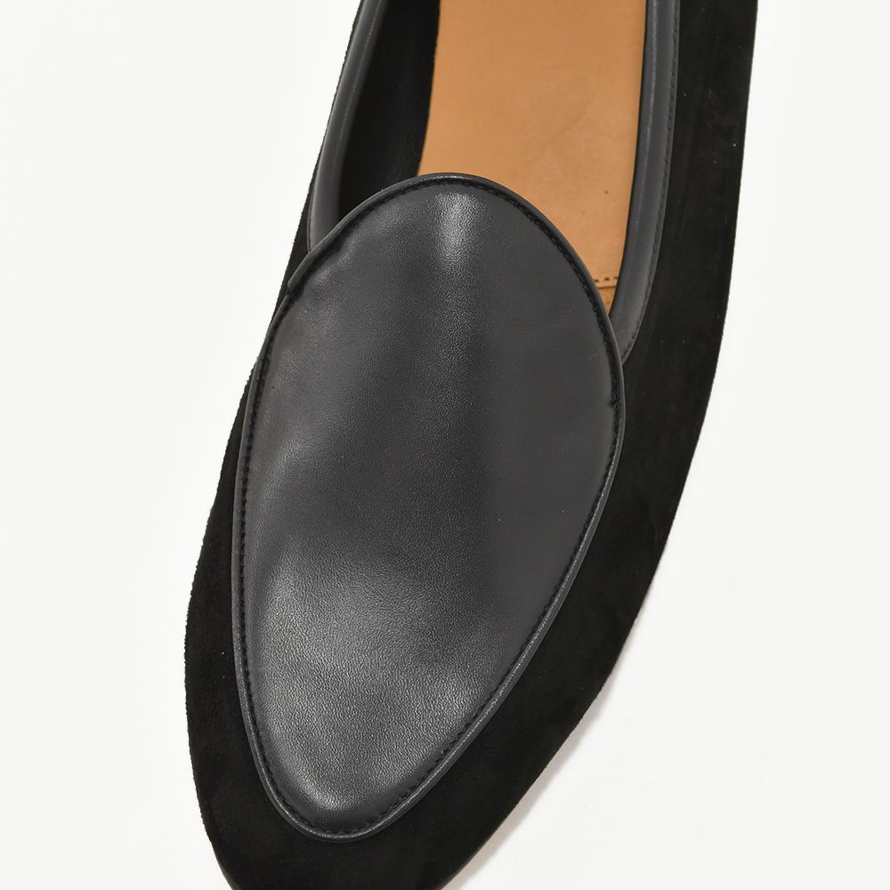 ボードインアンドランジBAUDOIN&LANGEベルジャンシューズメンズSaganクラシックローファーClassicLoferブラック黒スエード＆ドレープカーフレザー国内正規品でらでら公式ブランド