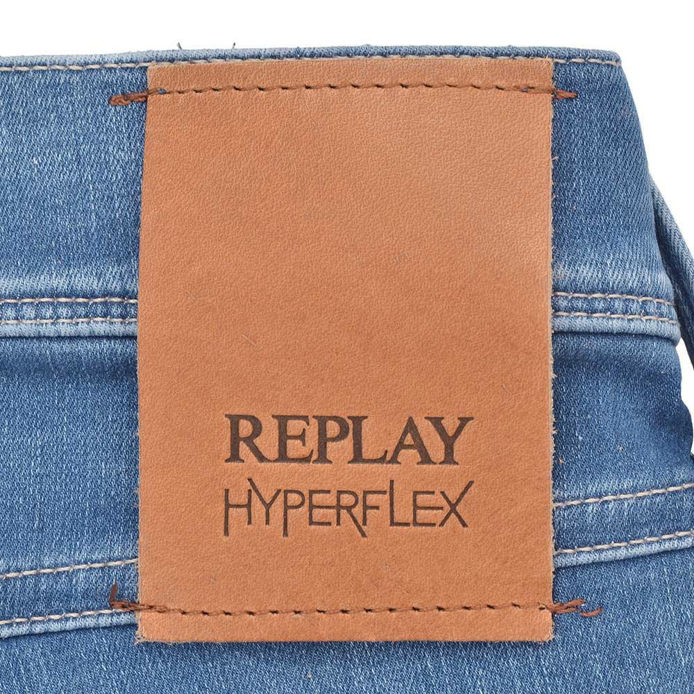 リプレイREPLAYメンズジーンズANBASSHYPERFLEXX.L.I.T.E.RE-USEDライトブルーハイパーフレックスリユーズドスリムフィットアンバス国内正規品イタリアブランド