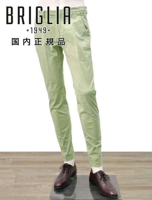 ブリリア1949 良質 リネン スラックス パンツ サイズ48 茶系 美 - パンツ