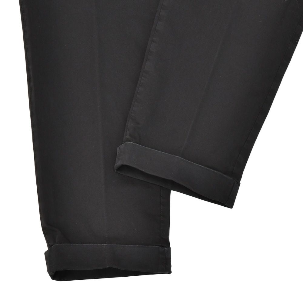 ブリリアBRIGLIA1949コットンパンツメンズチノスラックスストレッチツイル織りノープリーツブラック黒テーパードフィットガーメントダイ3点留めフロント国内正規品でらでら公式ブランド