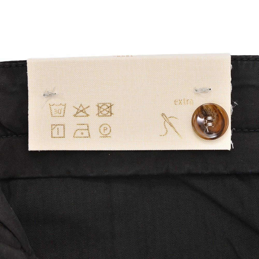 ブリリアBRIGLIA1949コットンパンツメンズチノスラックスストレッチツイル織りノープリーツブラック黒テーパードフィットガーメントダイ3点留めフロント国内正規品でらでら公式ブランド