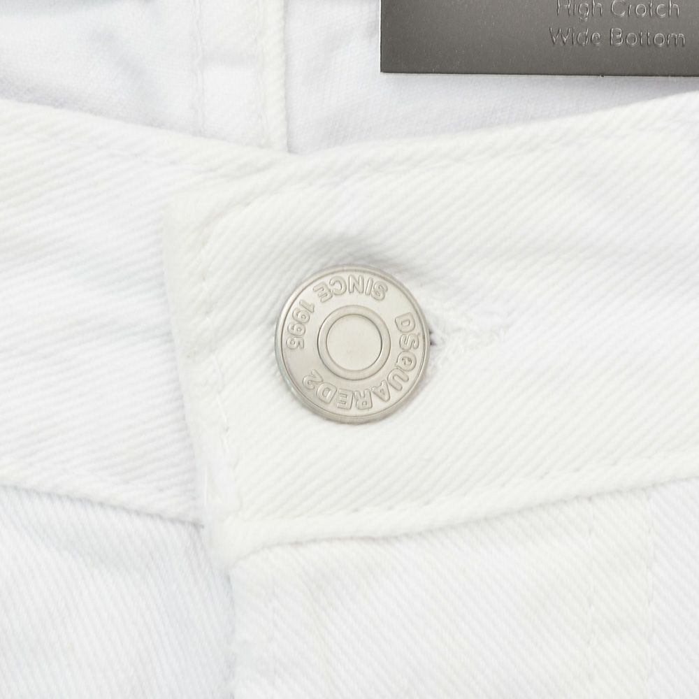 【preSALE!30%off】ディースクエアードDSQUARED2ダメージデニムメンズカラージーンズ642JEANホワイトガーメントダイルーズフィットシルエットクラッシュ&リペア加工異素材パターン国内正規品でらでら公式ブランド