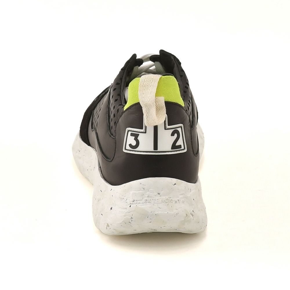 ブロックス79BLOCKS79スニーカーメンズレースアップシューズCOBIモデルパンチングブランドアイコンブラック黒スムースレザーEｘtralightソールサスティナブル国内正規品でらでら公式ブランド