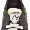 ブロックス79BLOCKS79スニーカーメンズレースアップシューズCOBIモデルパンチングブランドアイコンブラック黒スムースレザーEｘtralightソールサスティナブル国内正規品でらでら公式ブランド