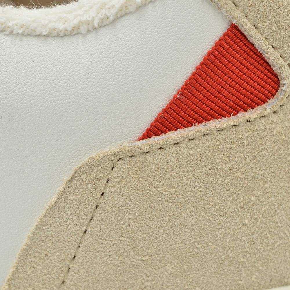 ブロックス79BLOCKS79スニーカーメンズレースアップシューズAMIKモデルグログランテープブランドアイコンホワイト×レッドスムースレザーゴムソールサスティナブル国内正規品でらでら公式ブランド