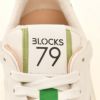ブロックス79BLOCKS79スニーカーメンズレースアップシューズAMIKモデルグログランテープブランドアイコンホワイト×グリーンスムースレザーゴムソールサスティナブル国内正規品でらでら公式ブランド