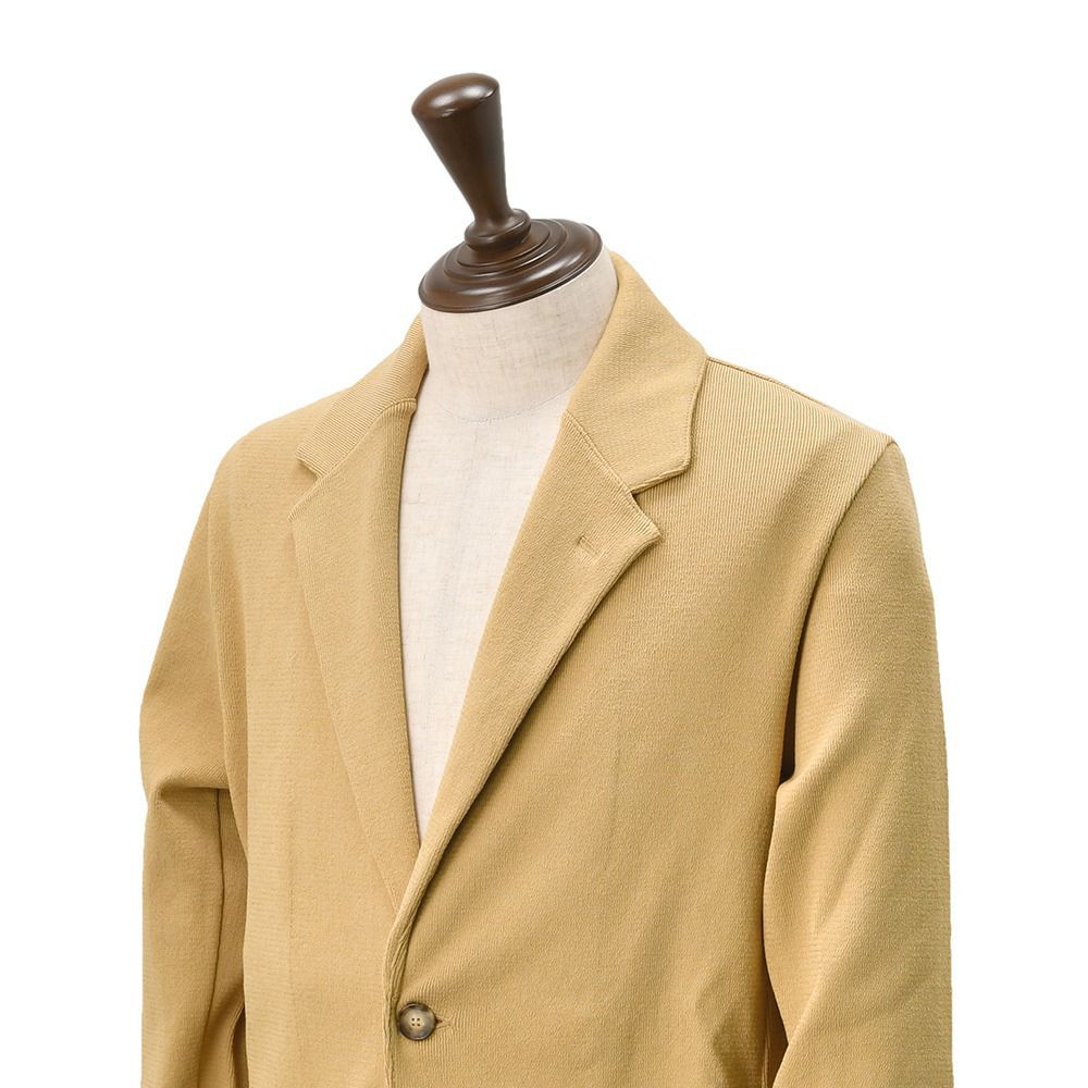 【preSALE!30%off】フィンジャックFinjackテーラードニットジャケットメンズGIACCA2SPACCHIモデルキャメルコットンストレッチ畦編みハイゲージマリオーネライン国内正規品でらでら公式ブランド