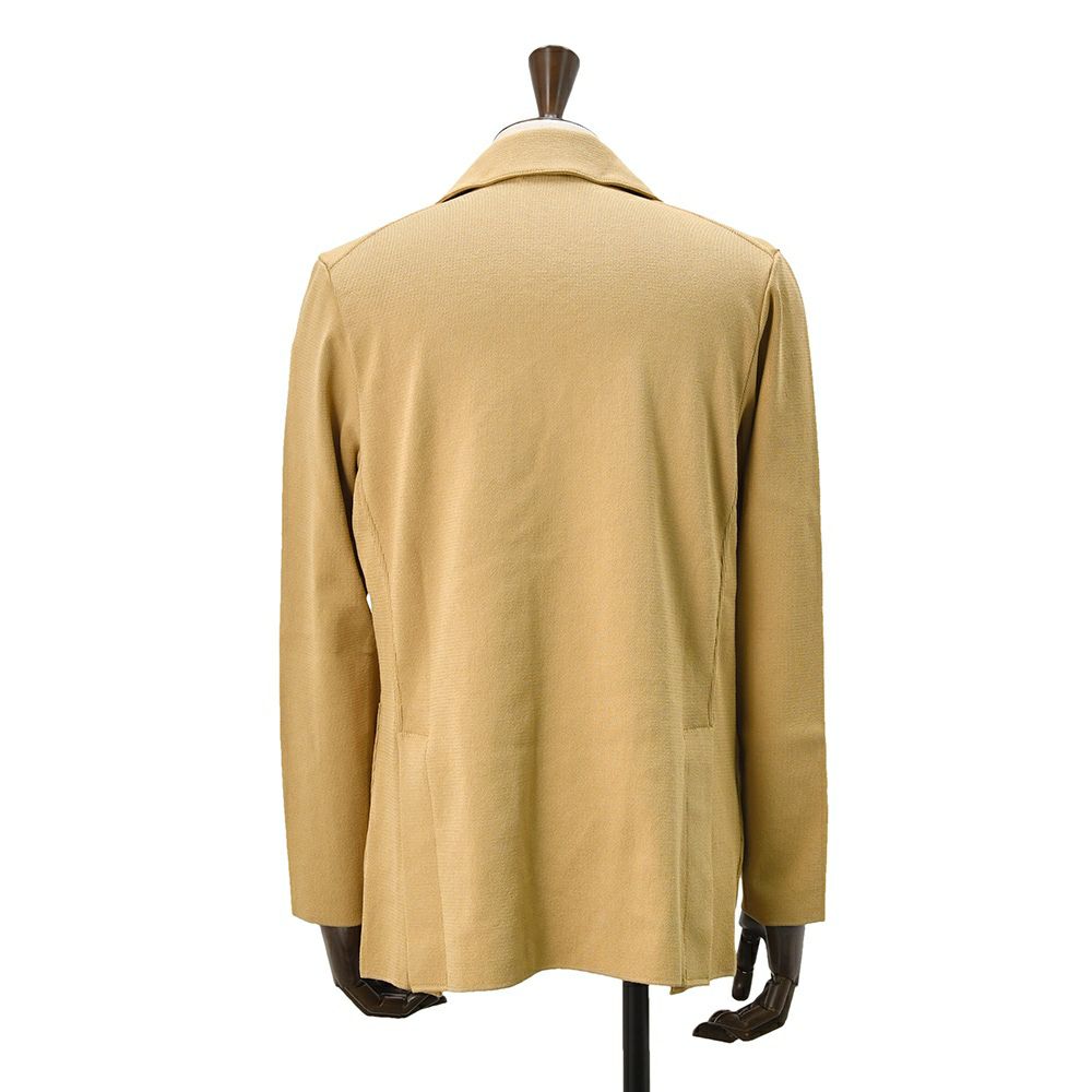 【preSALE!30%off】フィンジャックFinjackテーラードニットジャケットメンズGIACCA2SPACCHIモデルキャメルコットンストレッチ畦編みハイゲージマリオーネライン国内正規品でらでら公式ブランド