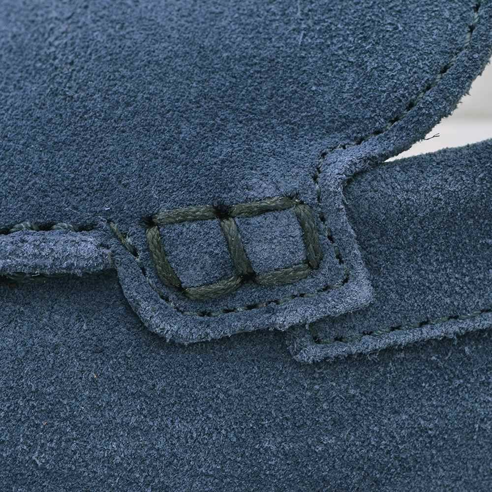 ペリーコサニーPELLICOSUNNYスリッポンメンズスエードレザーシューズブルー青BARTEXモカシンデザインM0052.5cmソール国内正規品でらでら公式ブランド