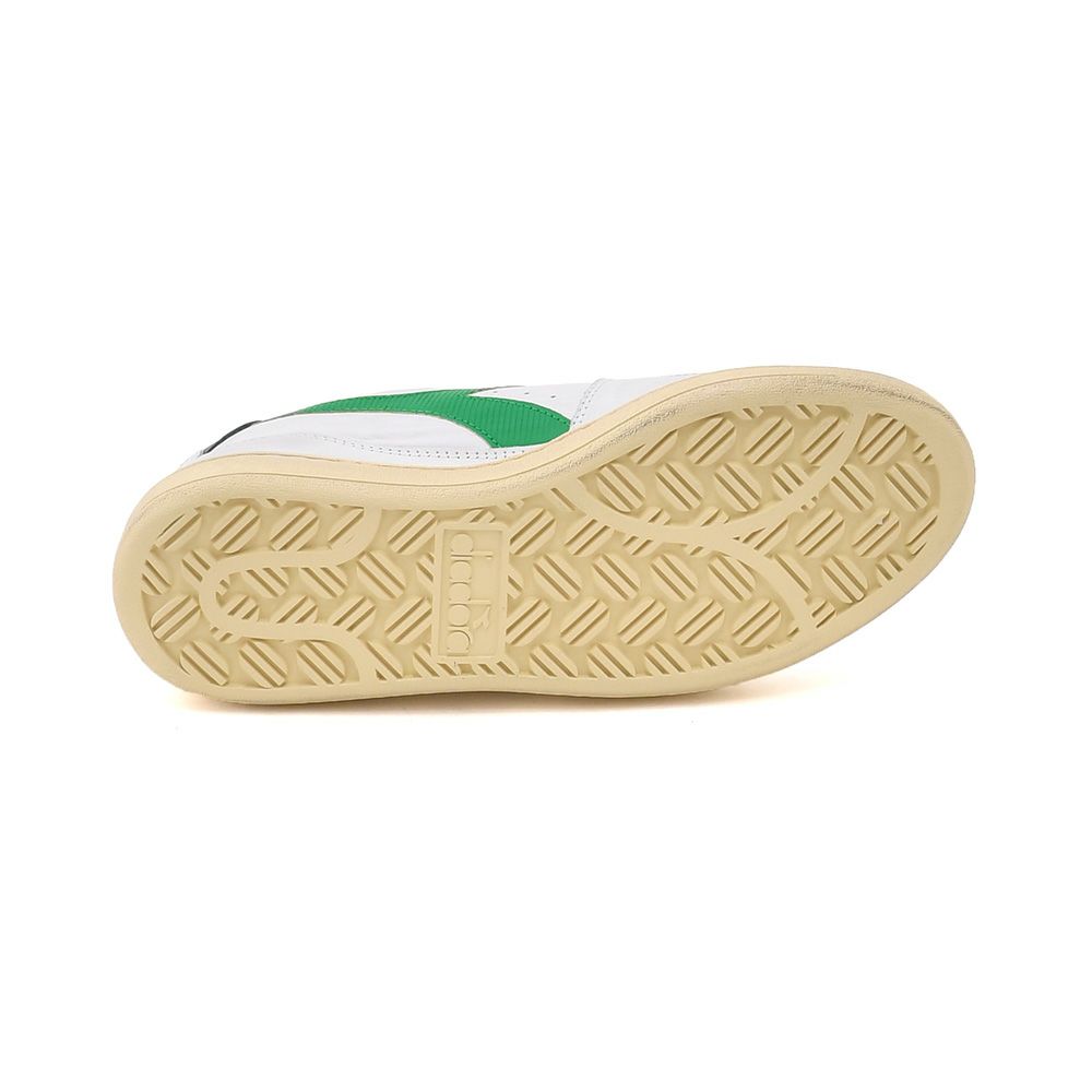 【preSALE!30%off】ディアドラヘリテージDiadoraHeritageレザースニーカーメンズローカットシューズMIBASKETROWUSEDマイバスケットホワイト×グリーンユーズド加工国内正規品でらでら公式ブランド