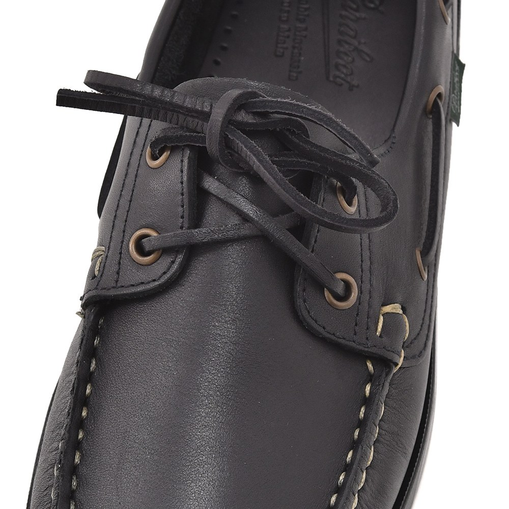 パラブーツPARABOOTデッキシューズメンズBARTHバースブラック黒MARINEソールオイルドレザースリッポンブレイク製法国内正規品でらでら公式ブランド