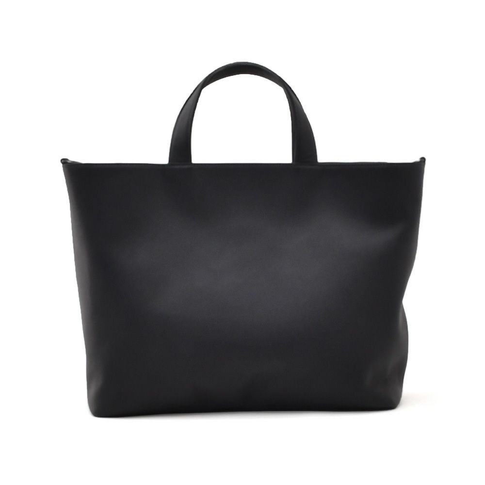 ファーロFAROトートバッグメンズUｒbanCollection防水カーフレザースクエア型ブラック黒パッチボタン開閉式ショルダーコード付きドレスカジュアル国内正規品でらでら公式ブランド