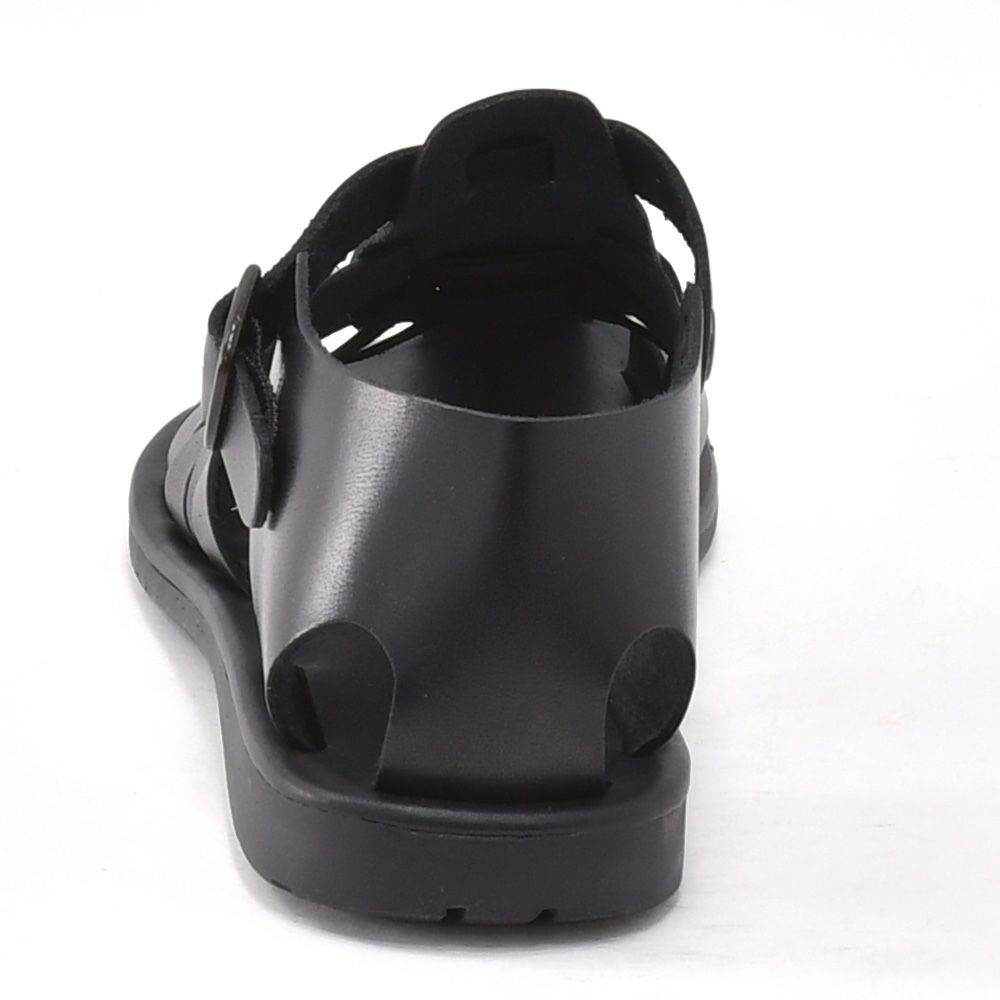 プレディビーノPREDIBINOグルカサンダルメンズバケッタレザー1902モデルブラック黒調節ストラップタイプフッドベットインソールイタリア製でらでら公式ブランド