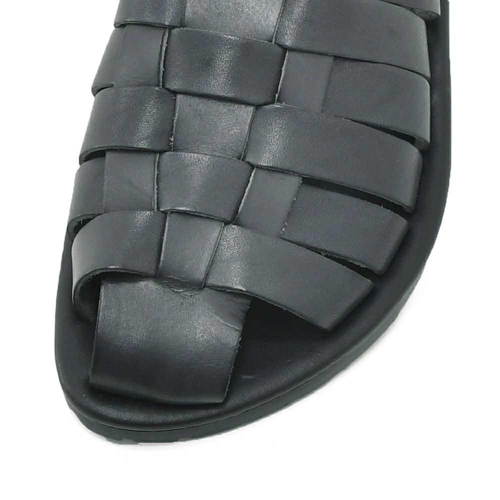 プレディビーノPREDIBINOグルカサンダルメンズバケッタレザー1902モデルダークグレー調節ストラップタイプフッドベットインソールイタリア製でらでら公式ブランド