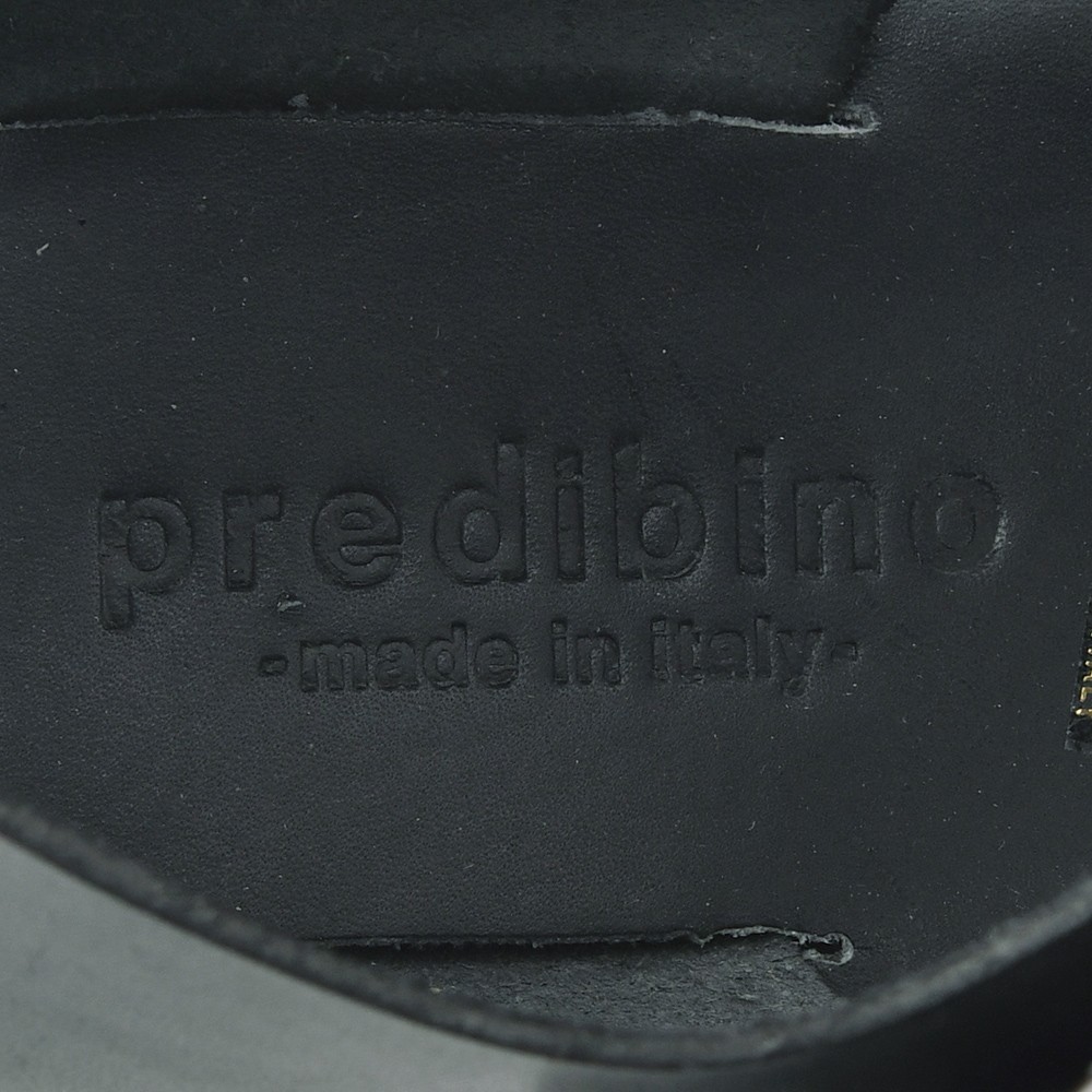プレディビーノPREDIBINOグルカサンダルメンズバケッタレザー1902モデルダークグレー調節ストラップタイプフッドベットインソールイタリア製でらでら公式ブランド