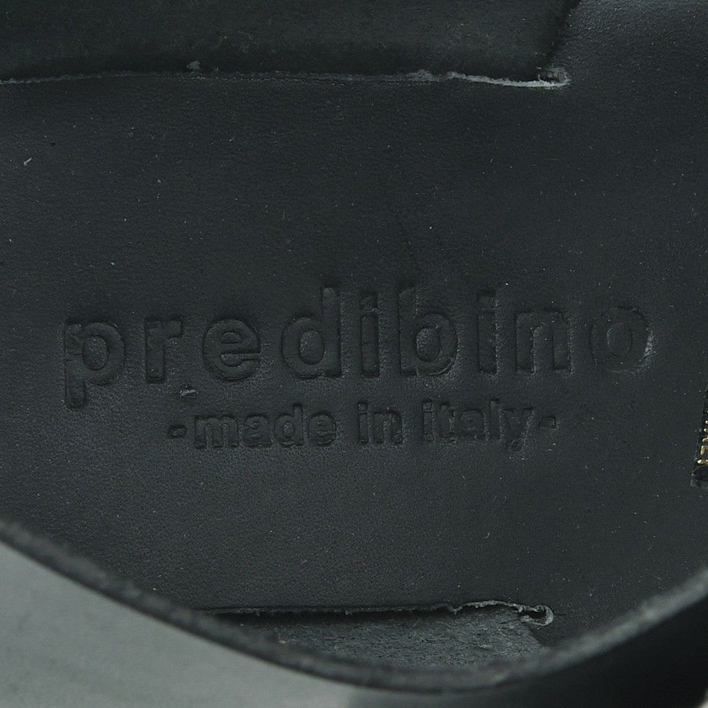 プレディビーノPREDIBINOグルカサンダルメンズバケッタレザー1902モデルダークグレー調節ストラップタイプフッドベットインソールイタリア製でらでら公式ブランド
