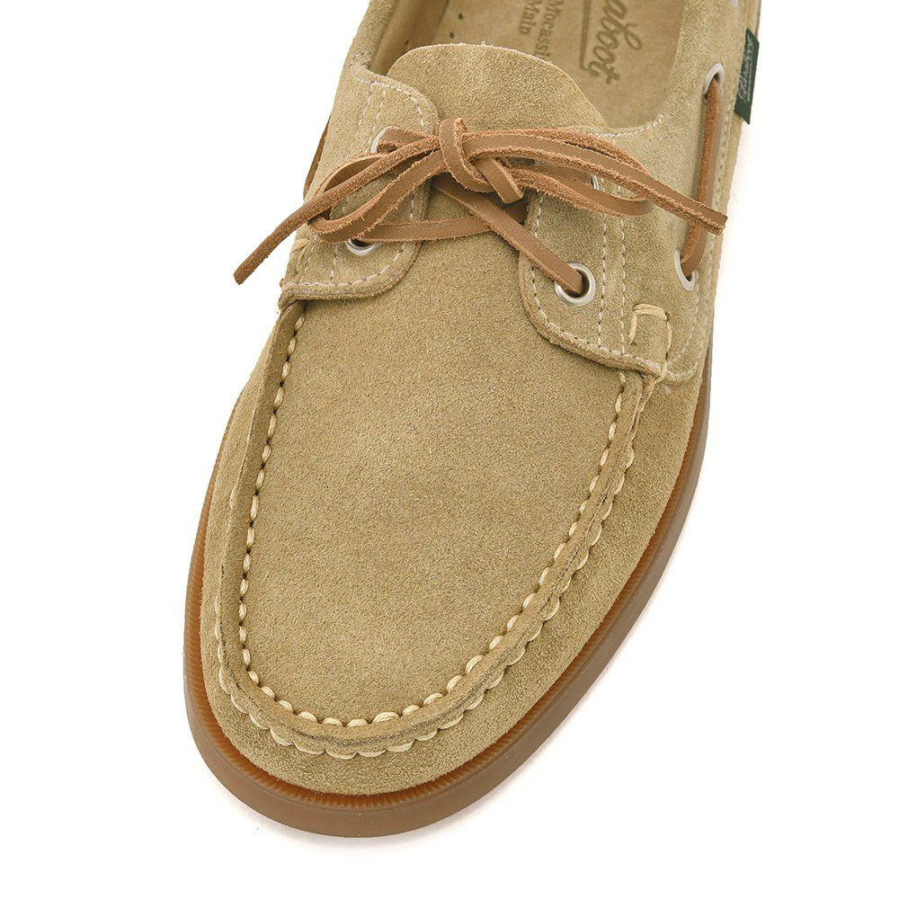 パラブーツPARABOOTデッキシューズメンズBARTHバースサンドベージュMARINEソールスエードレザースリッポンブレイク製法国内正規品でらでら公式ブランド