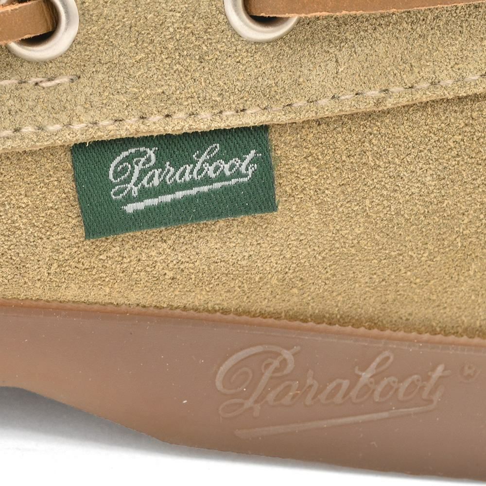 パラブーツPARABOOTデッキシューズメンズBARTHバースサンドベージュMARINEソールスエードレザースリッポンブレイク製法国内正規品でらでら公式ブランド