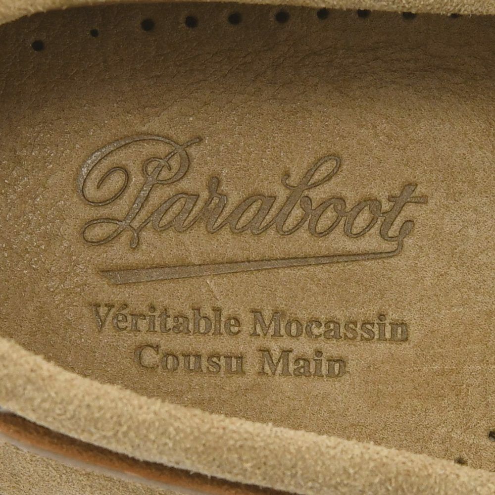 パラブーツPARABOOTデッキシューズメンズBARTHバースサンドベージュMARINEソールスエードレザースリッポンブレイク製法国内正規品でらでら公式ブランド
