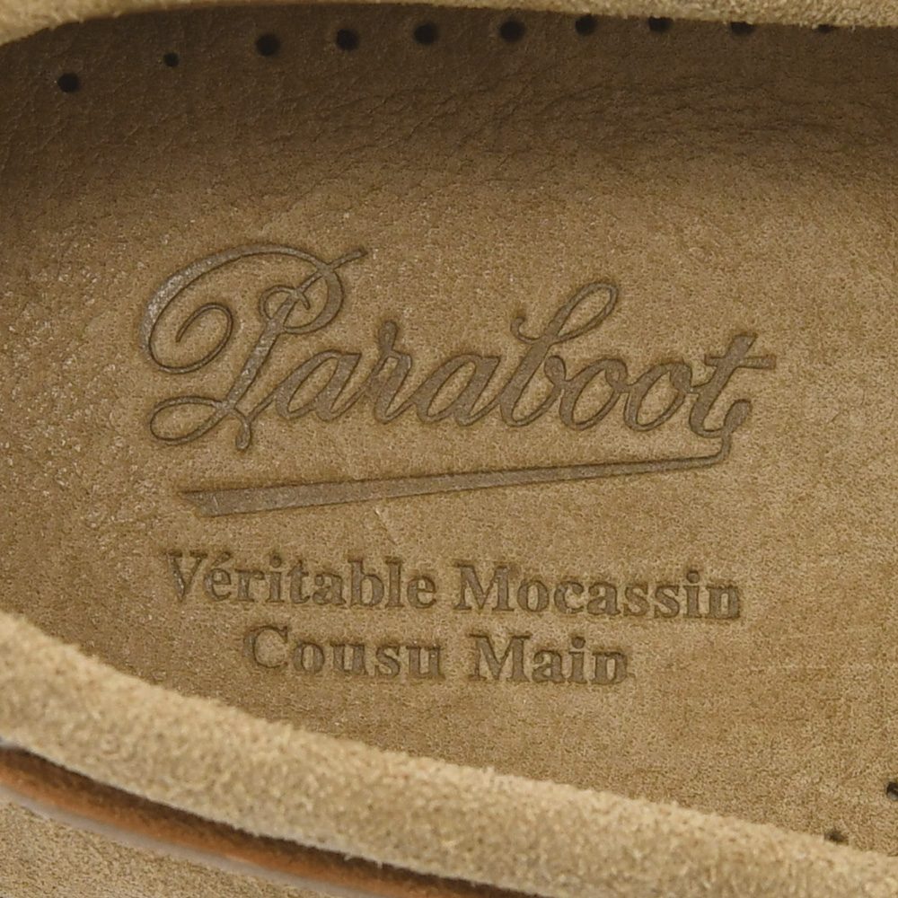 パラブーツPARABOOTデッキシューズメンズBARTHバースサンドベージュMARINEソールスエードレザースリッポンブレイク製法国内正規品でらでら公式ブランド