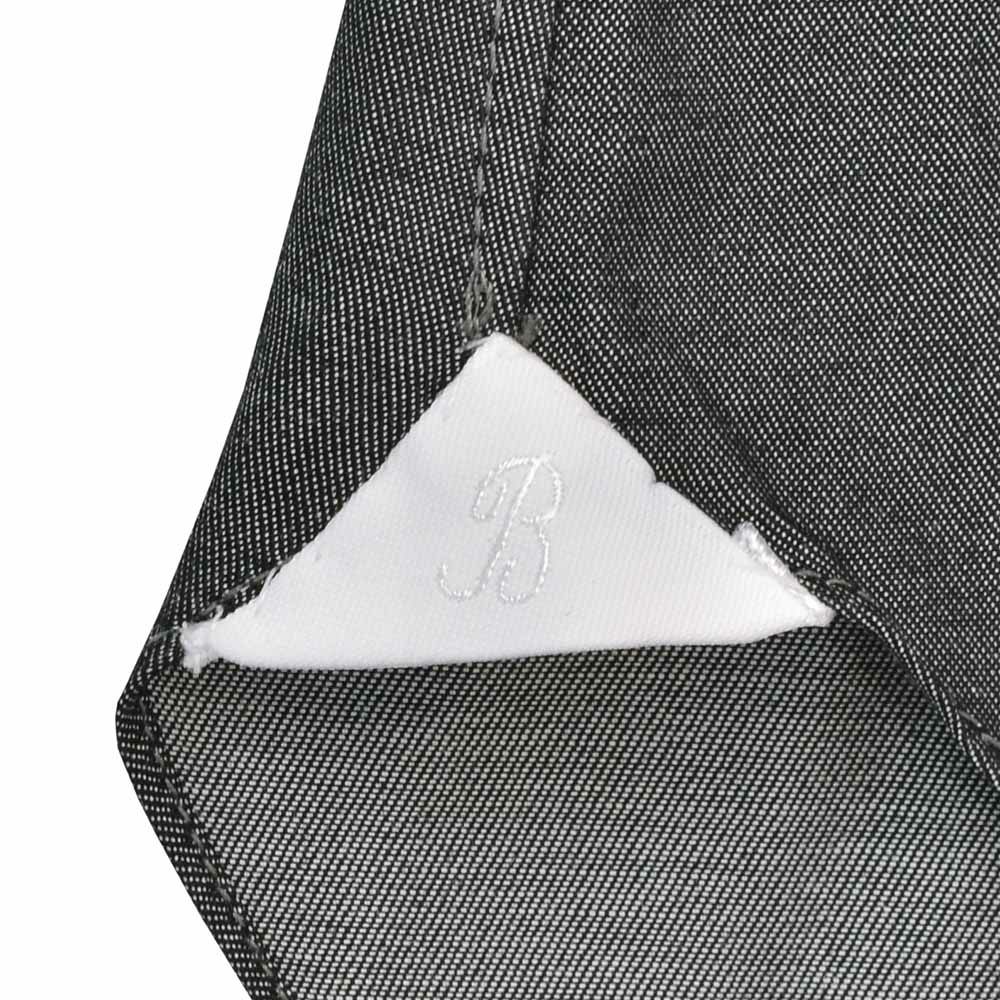 バルバBARBAドレスシャツメンズブロード生地I1U13セミワイドスプリットカラーチャコールグレーレギュラーフィットビジネスドレスイタリア製国内正規品でらでら公式ブランド