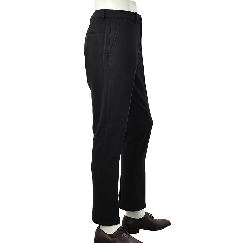 チルコロCIRCOLO1901テーパードパンツメンズノープリーツコットンジャージFELPACHINOブラック黒裏起毛製品染めスウェット生地国内正規品でらでら公式ブランド