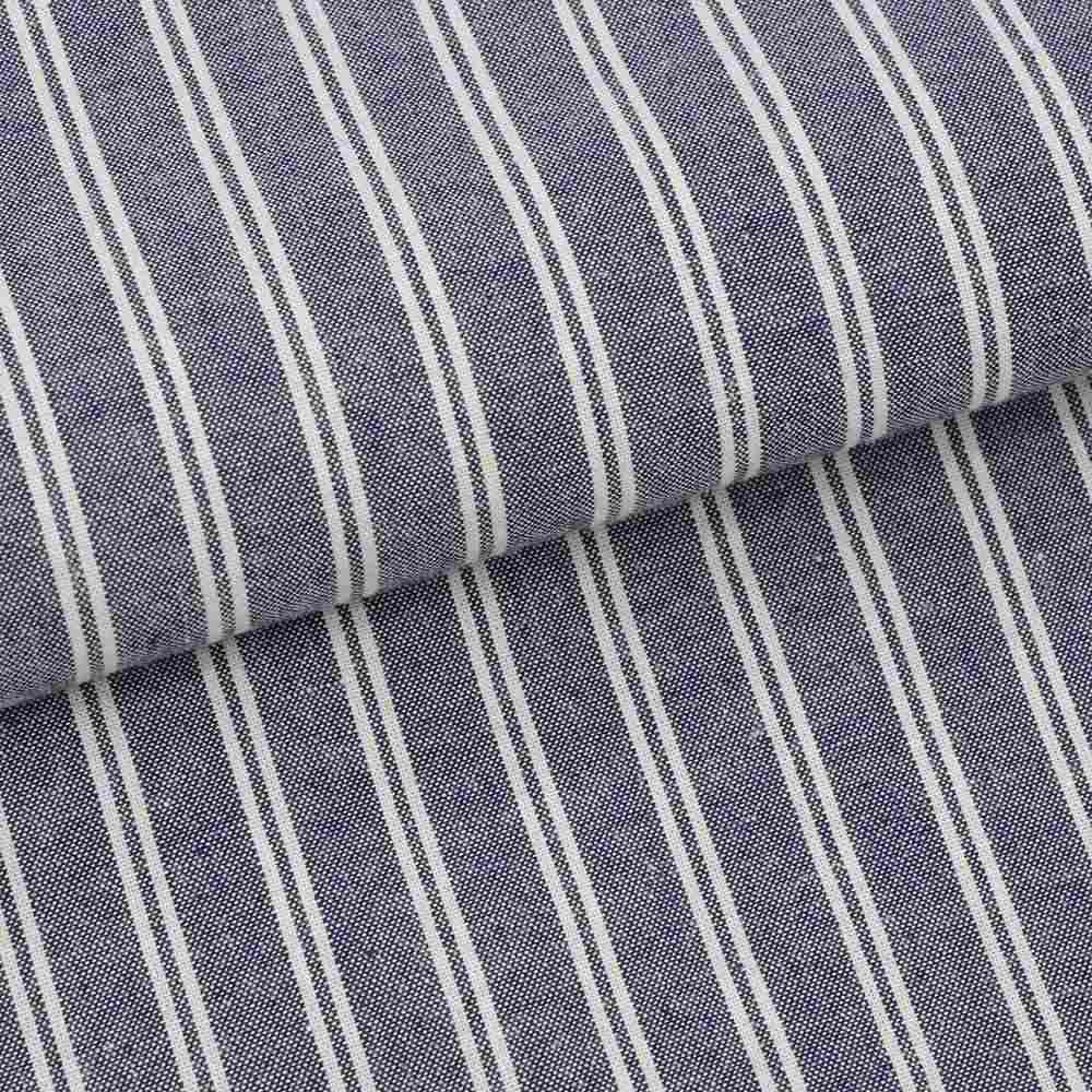 【preSALE!20%off】ジャンネットGIANNETTO長袖カジュアルシャツメンズシャンブレー生地ストライプ柄バンドカラーブルー×ホワイトスリムフィット製品洗い国内正規品でらでら公式ブランド