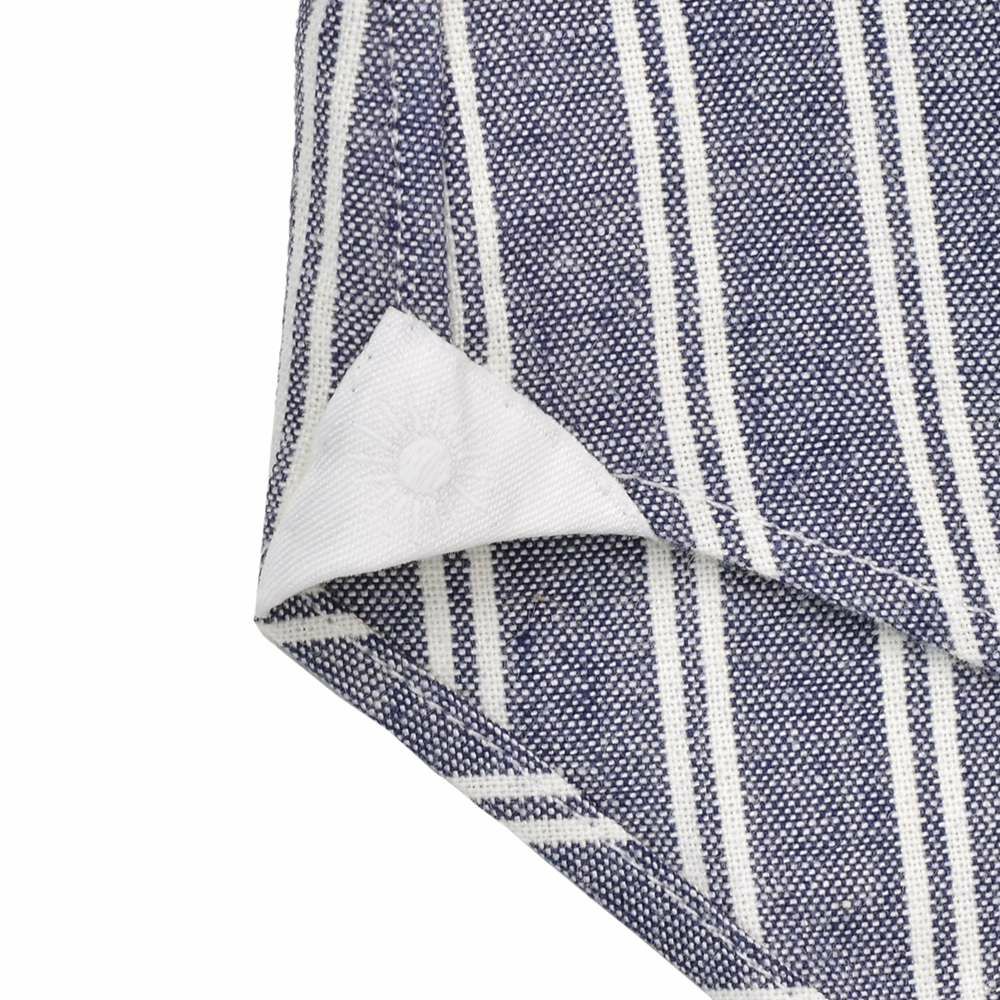 【preSALE!20%off】ジャンネットGIANNETTO長袖カジュアルシャツメンズシャンブレー生地ストライプ柄バンドカラーブルー×ホワイトスリムフィット製品洗い国内正規品でらでら公式ブランド