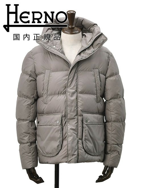 ヘルノ HERNO ダウンジャケット メンズ フーディーブルゾン ポーラテック POLAR-TECH ナイロンシャモニー グレージュ NYLON  CHAMONIX レギュラーフィット 撥水性 国内正規品 でらでら 公式ブランド | Octet オクテット 名古屋 by林商店 |  メンズ通販セレクトショップ