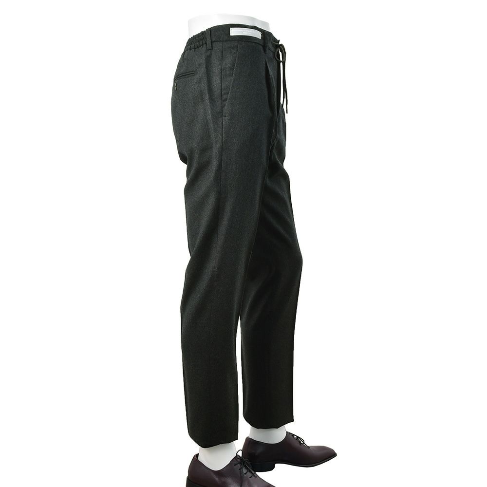 【preSALE!20%off】ブリリアBRIGLIA1949イージースラックスメンズREDAACTIVEレダアクティブテクノウール生地チャコールグレードローコード調節シャーリング仕様テーパードシルエット国内正規品でらでら公式ブランド