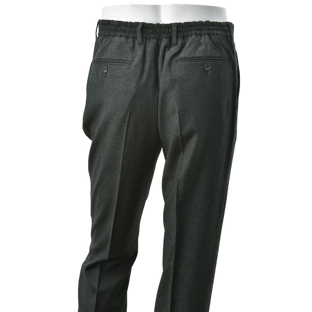 【preSALE!20%off】ブリリアBRIGLIA1949イージースラックスメンズREDAACTIVEレダアクティブテクノウール生地チャコールグレードローコード調節シャーリング仕様テーパードシルエット国内正規品でらでら公式ブランド