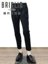 【preSALE!20%off】ブリリアBRIGLIA1949イージースラックスメンズWIMBLEDONSテーパードシルエットゴムウエスト&ドローコードネイビーウールポリ国内正規品でらでら公式ブランド