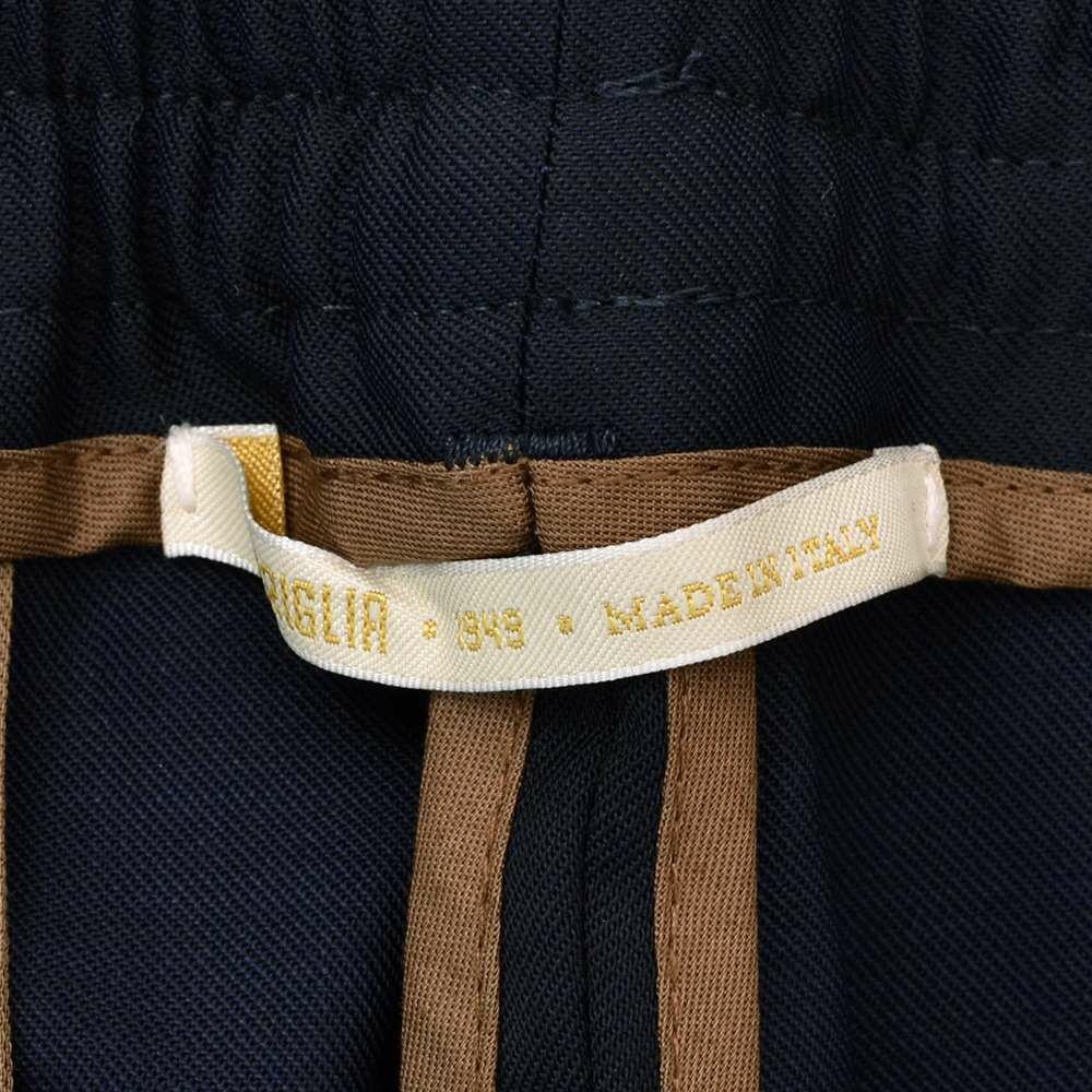 【preSALE!20%off】ブリリアBRIGLIA1949イージースラックスメンズWIMBLEDONSテーパードシルエットゴムウエスト&ドローコードネイビーウールポリ国内正規品でらでら公式ブランド