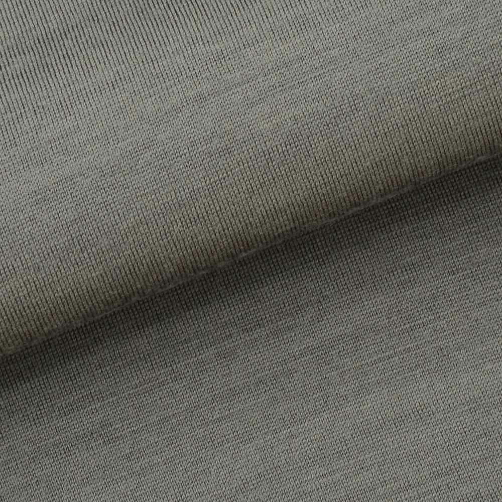 ノミアモnomiamoモックネックTシャツメンズロングスリーブ長袖カットソーウォッシャブルウールsuper100’sグレーボックスカットレギュラーフィットナチュラルストレッチ国内正規品でらでら公式ブランド