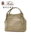 フェリージFelisiトートバッグメンズ17/60/2/LD+DSシュリンクレザーグレージュダブルフェイス変形型マグネット開閉ハンドル調節可能ブランド刻印国内正規品でらでら公式ブランド