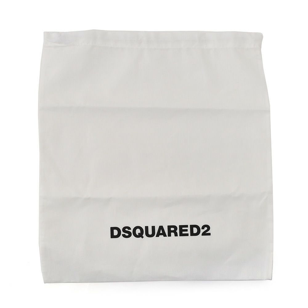 ディースクエアードDSQUARED2レザースニーカーメンズローカットシューズCASSETTAカセッタICONロゴプリントライトベージュレースアップゴムソール国内正規品でらでら公式ブランド