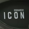 ディースクエアードDSQUARED2レザースニーカーメンズローカットシューズCASSETTAカセッタICONロゴプリントブラックグレーレースアップゴムソール国内正規品でらでら公式ブランド