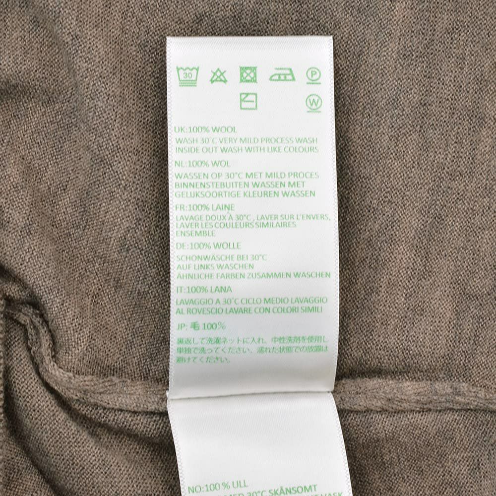 ジョンスメドレーJOHNSMEDLEYモックネックニットメンズKILDAYハイゲージセーターメランジブラウン長袖メリノウール30ゲージMODERNFITモダンフィット国内正規品でらでら公式ブランド