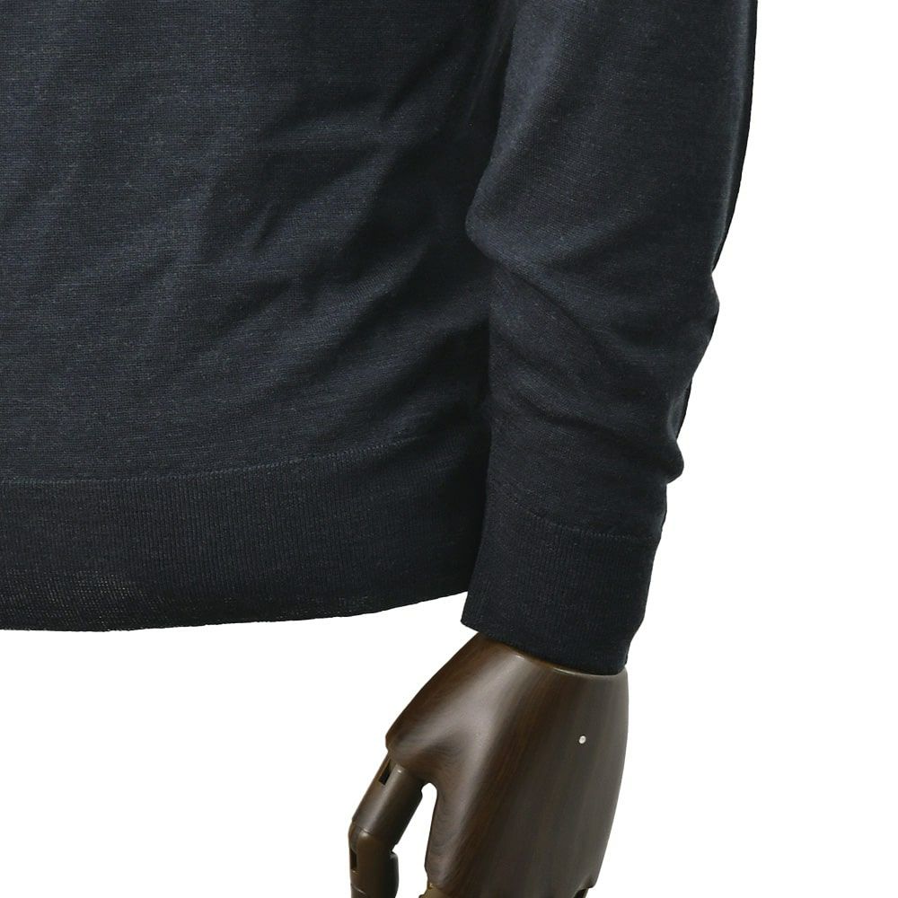 ジョンスメドレーJOHNSMEDLEYモックネックニットメンズKILDAYハイゲージセーターダークグレー長袖メリノウール30ゲージMODERNFITモダンフィット国内正規品でらでら公式ブランド