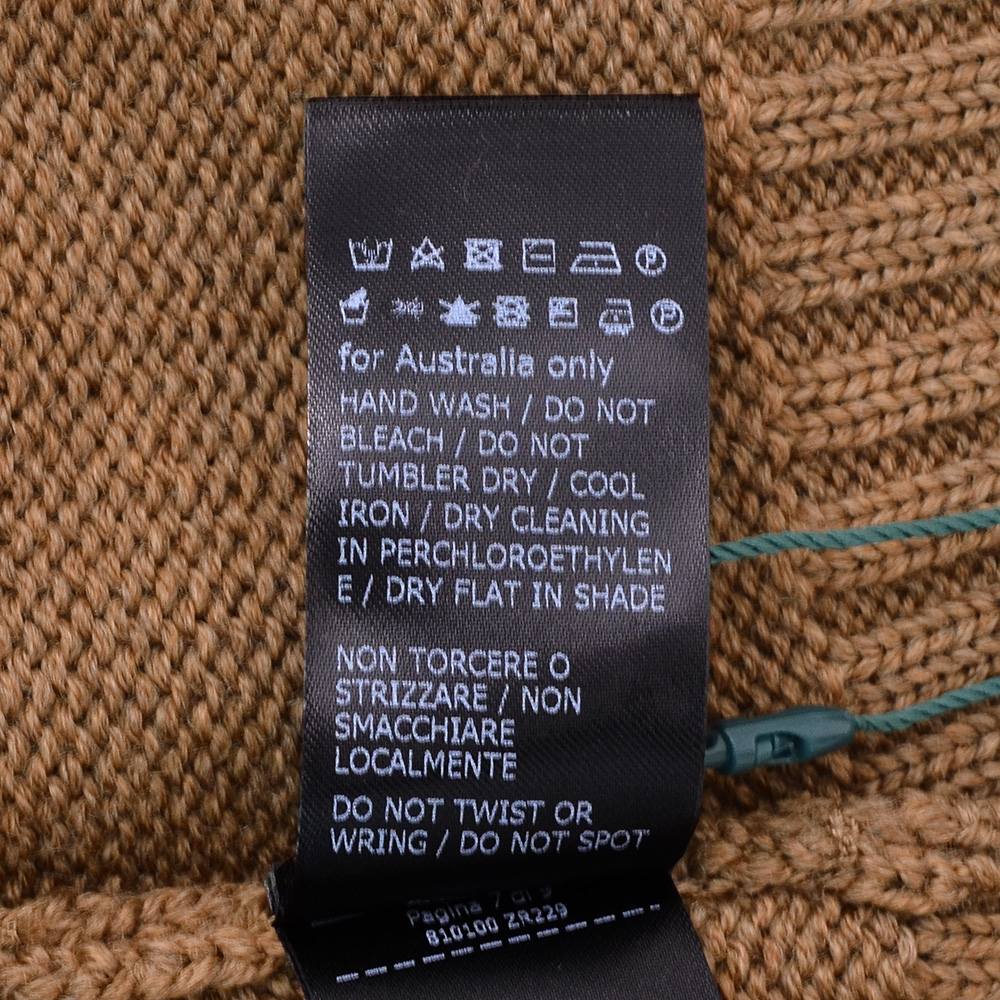 ザノーネZANONEニットカーディガンメンズCHIOTOキョートスタンドネック型ミドルゲージメリノウールブラウン5ゲージニットアウター810100-ZR229国内正規品でらでら公式ブランド