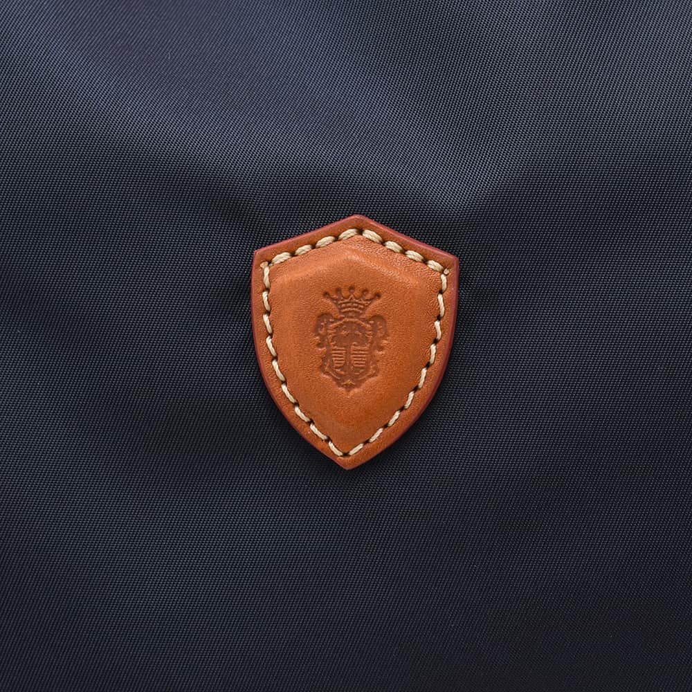 フェリージFELISIトートバッグメンズナイロン×レザー17/26/4/DSネイビーハンドバッグ鞄ブランドロゴデザイン男女兼用ファスナー開閉国内正規品でらでら公式ブランド