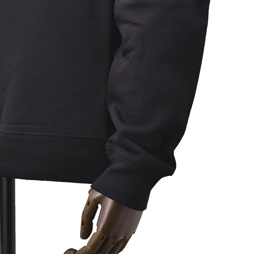 【preSALE!20%off】ヌメロヴェントゥーノN°21長袖トレーナーメンズスウェットシャツブランドロゴプリントブラック黒クルーネック仕様裏パイルラグランスリーブリラックスフィット国内正規品でらでら公式ブランド